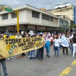 La concentración se realizó entre la avenida Bolívar de Maracay y el Boulevard Pérez Almarza