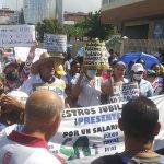 Los pensionados y jubilados también protestaron en Bolívar