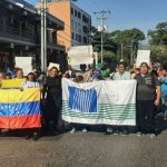 La marcha recorrió varias calles de Turmero