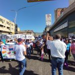La manifestación arrancó en la Av. Ayacucho