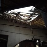 Parte del techo se ha caído
