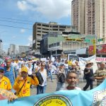La marcha fue en el centro de Maracay