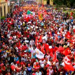 La movilización se llevó a cabo en la capital del municipio Sucre