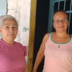 Hortensia Díaz y Jenny Ochoa, hablaron por el grupo de vecinos de esa comunidad.