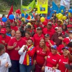 La marcha recorrió las calles del municipio Santos Michelena