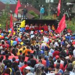 Afectos al partido de Gobierno plenaron las calles del poblado coloniero