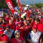La dirigencia nacional y local del PSUV acompañó a la militancia en la caminata