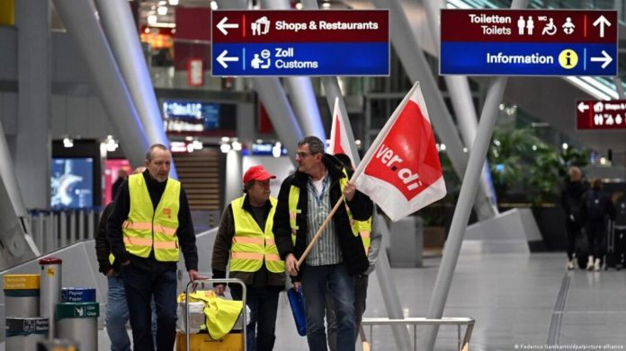 Huelga en aeropuertos alemanes-más de mil vuelos cancelados