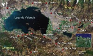 Lago Los Tacarigua, también conocido como lago de Valencia. Foto Cortesía