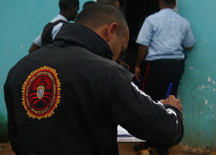 La Brigada de Homicidios del Cicpc colectó los elementos de interés criminal
