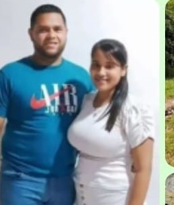 La joven pareja fue impactada por una camión tipo cava.
